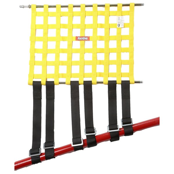Racequip WINDOW NET STRAP ON BOTTOM BAR MOUNTING KIT WITH 6 ADJUSTABLE 1.5 INCH 705005